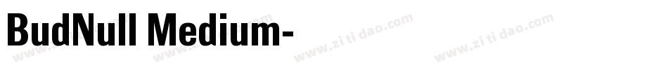 BudNull Medium字体转换